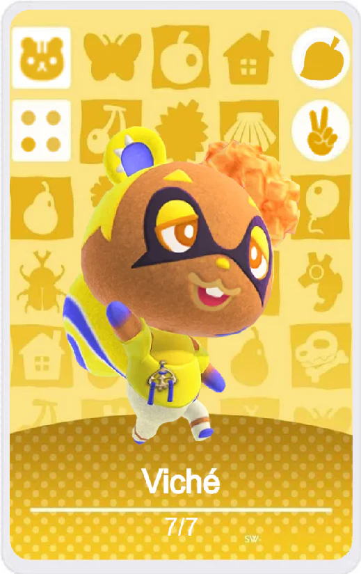 VichΓ© - Villager NFC Card for Animal Crossing New Horizons Amiibo